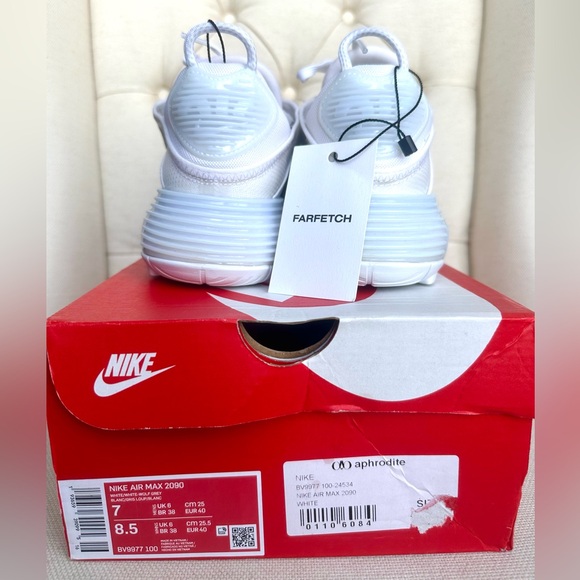 SOLD - Nike Air Max 2090 "Triple White" Sneakers - Picture 10 of 10